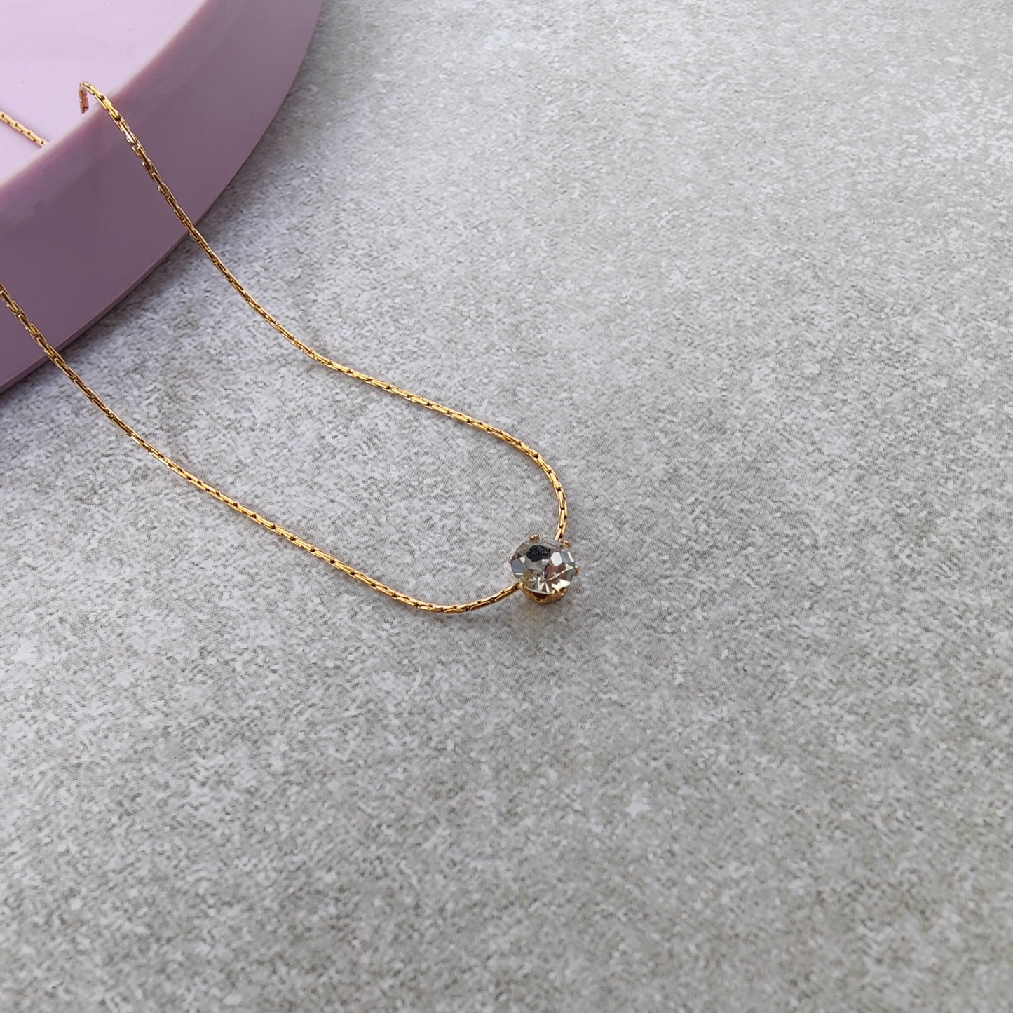 Elara ~ Solitaire Necklace
