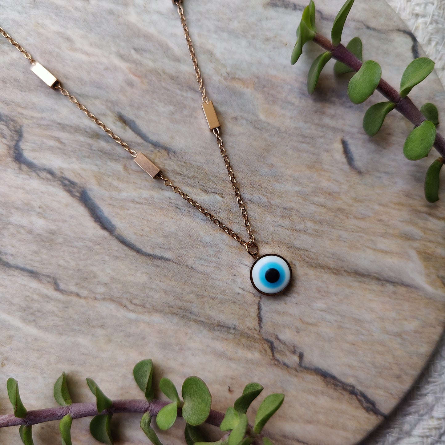 Hazel ~ Evil Eye Chain