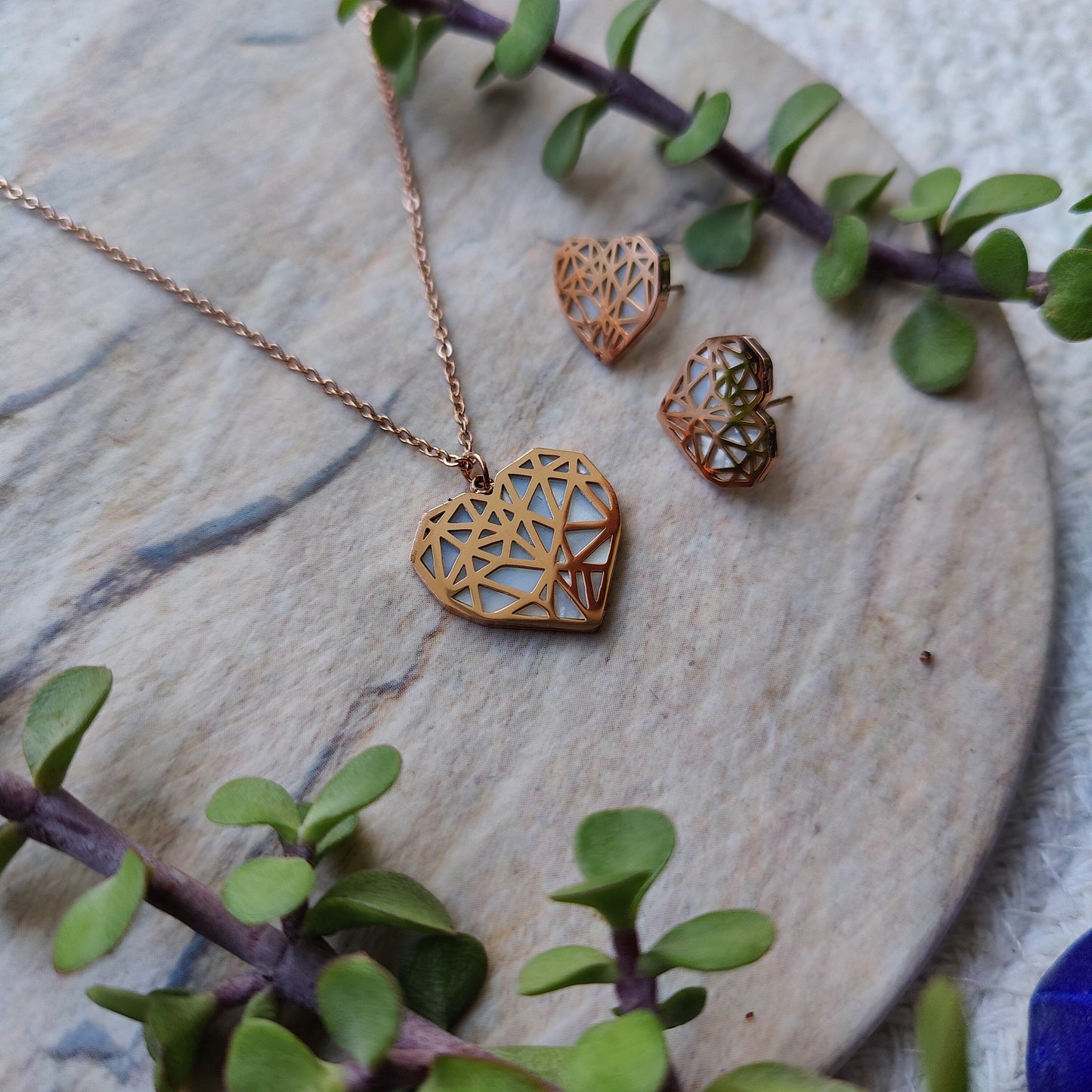 Grace ~ Heart Necklace Set