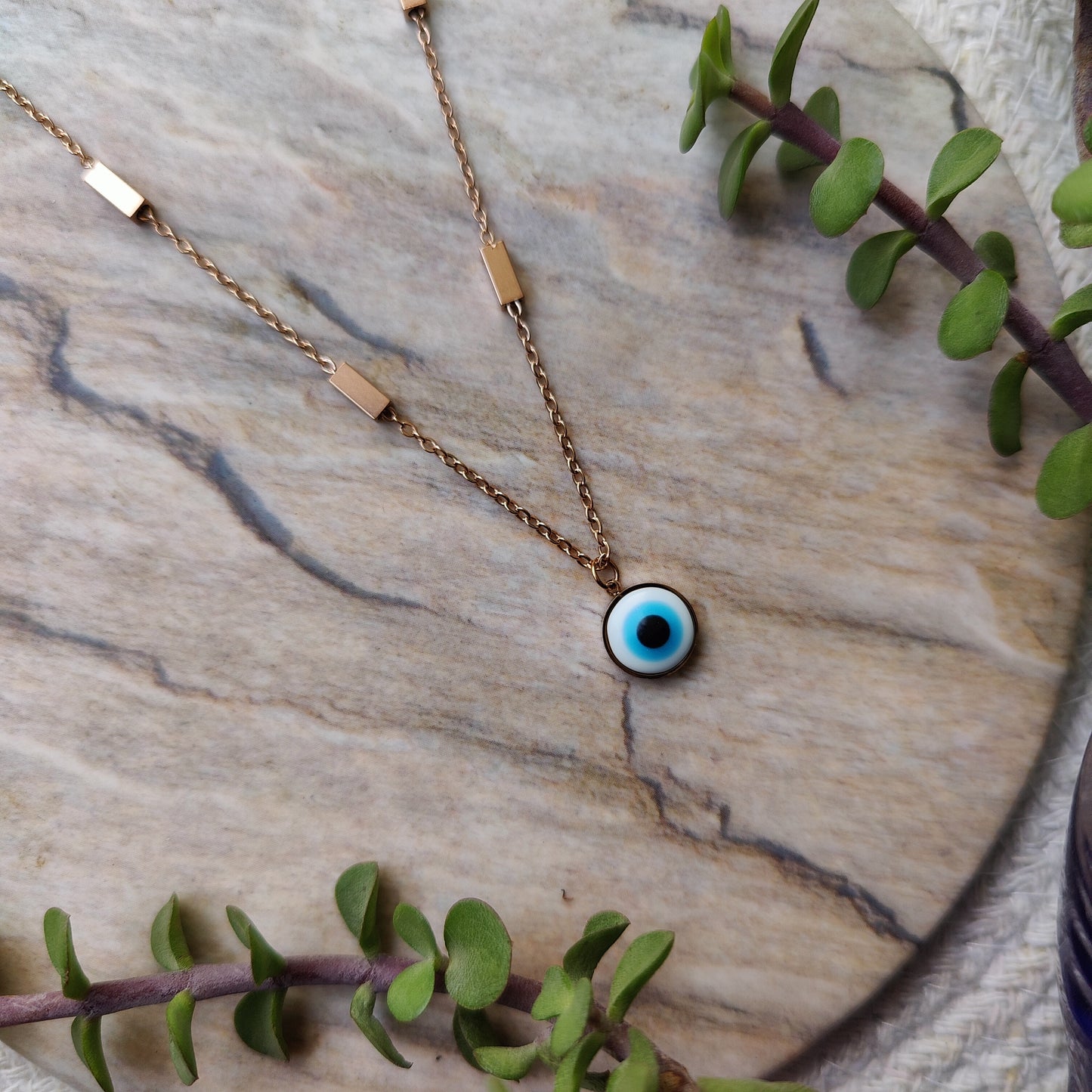 Hazel ~ Evil Eye Chain