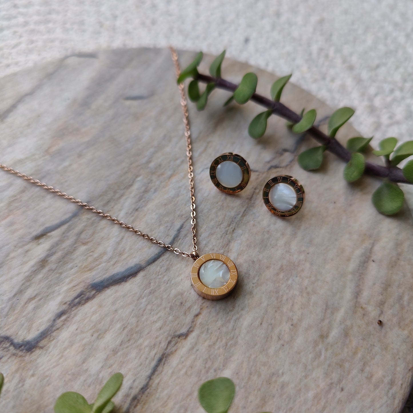 Roman Coin Necklace Set