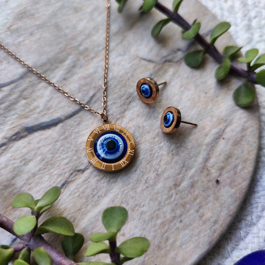Elsa ~ Evil Eye Necklace Set