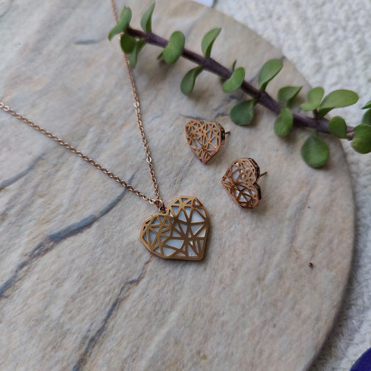 Grace ~ Heart Necklace Set